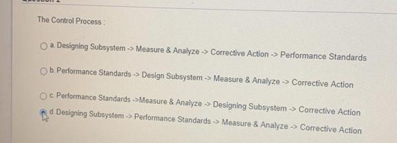 d. High Efficiency, High Effectiveness Moing to the next question prevents changes