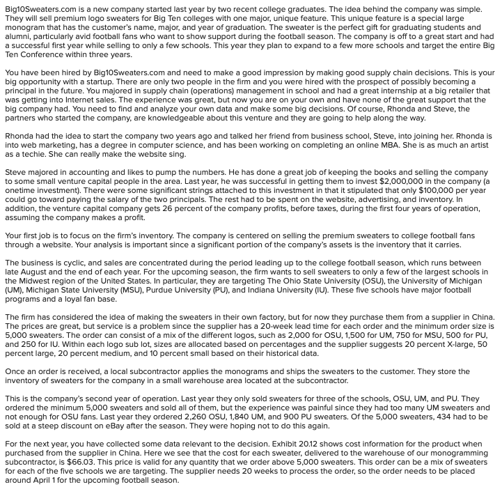 BigioSweaters.com is a new company started last year by two recent