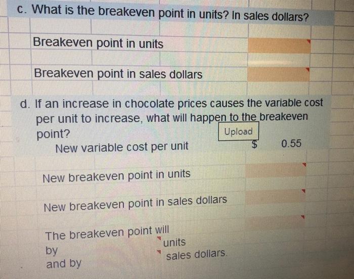 bars, Information concerning the candy bars is presented here. Selling price of