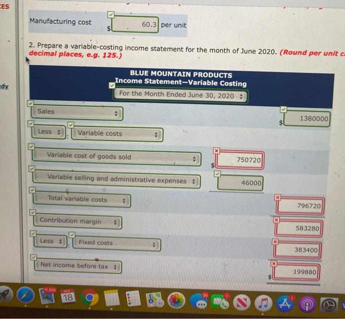 plant to manufacture a lightweight, self-standing tent. Cost and sales data for