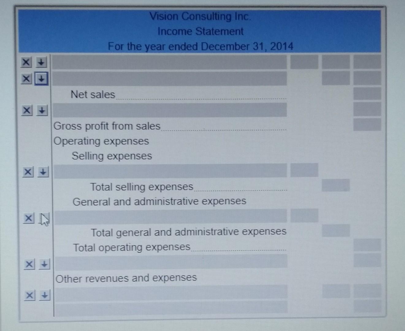 Accumulated Depreciation, Store Equipment 42,500 Accumulated Depreciation, Store Fixtures 23,000 Cost Of