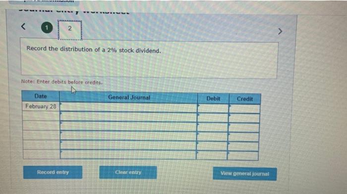 displayed below) The stockholders' equity section of TVX Company on February 4
