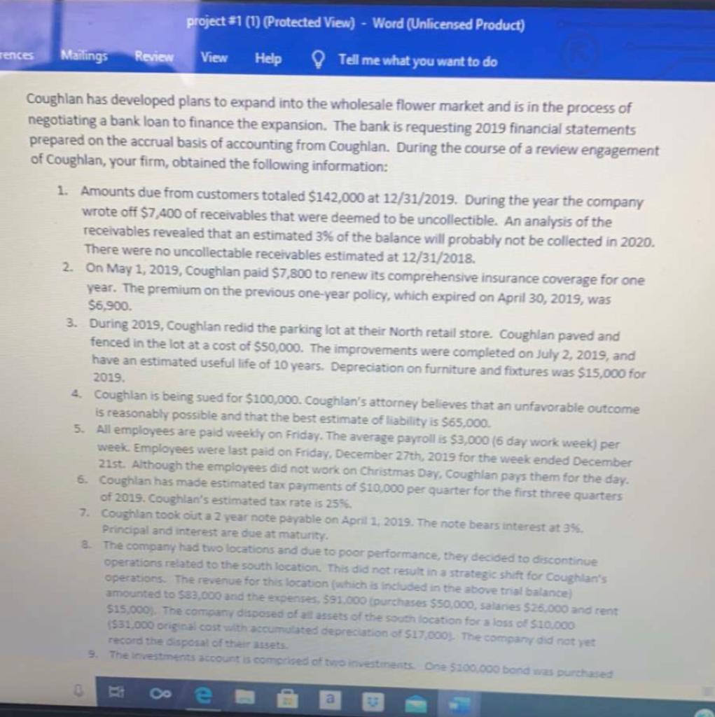  project 31 (1) (Protected View) - Word (Unlicensed Product) Help Tell