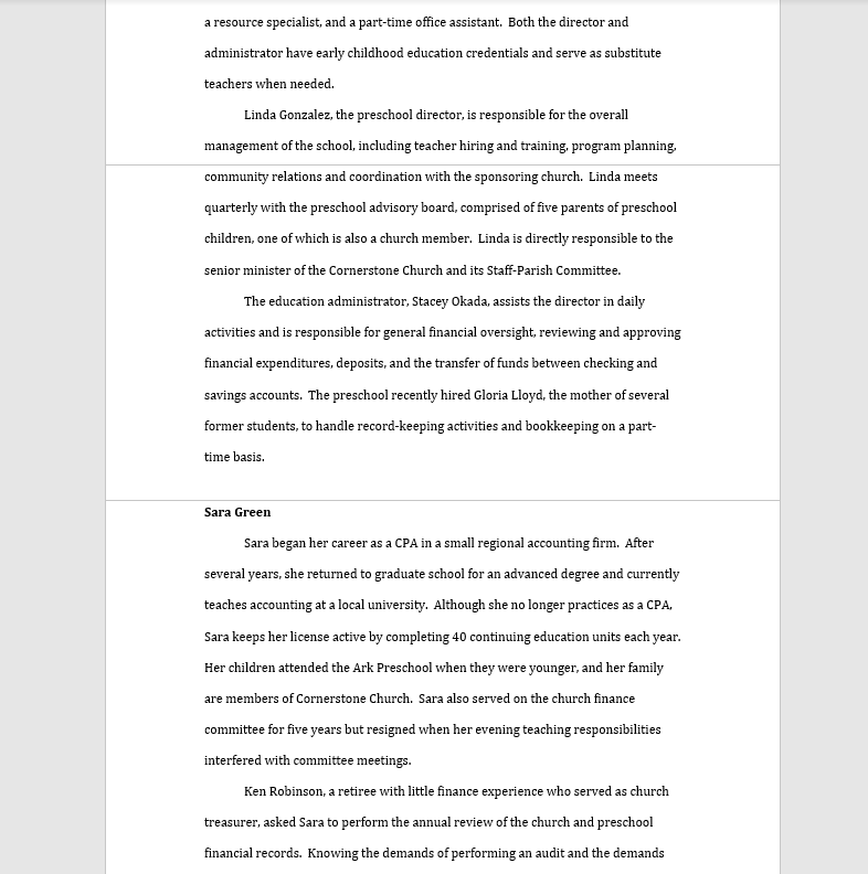 203 in the Romney text), identify the situation in existence at the