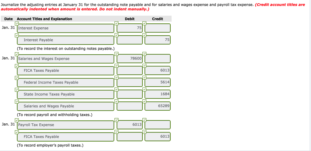 Unearned Service Revenue $44,400 7,550 20,900 During January, the following selected transactions