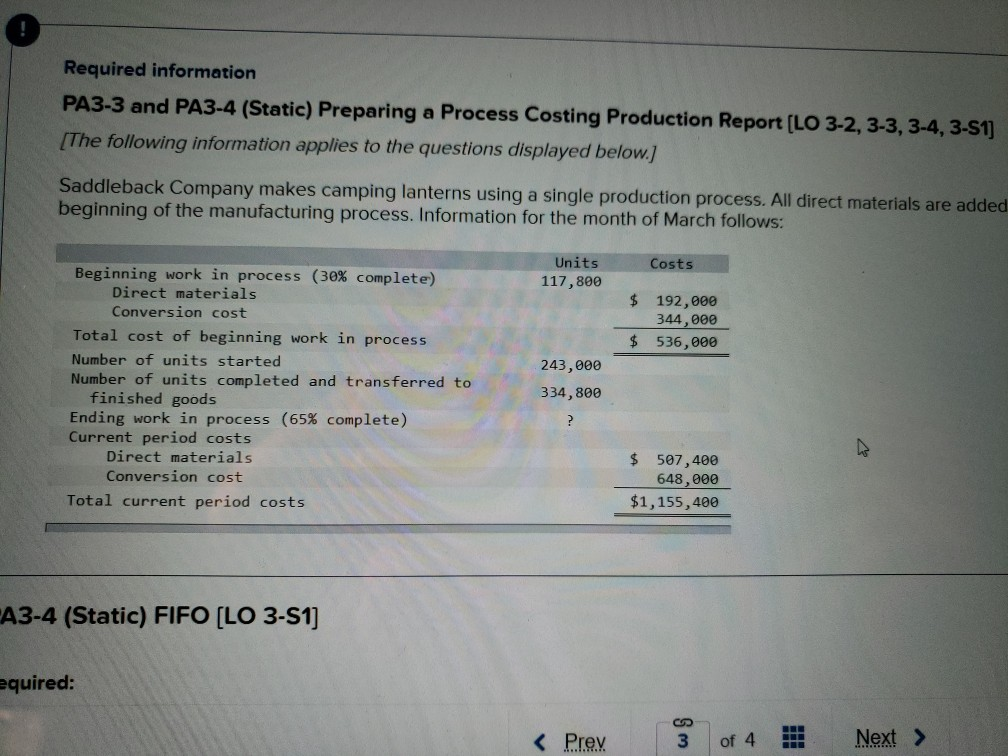 Saddleback company makes camping lanterns using a single production. all direct materials