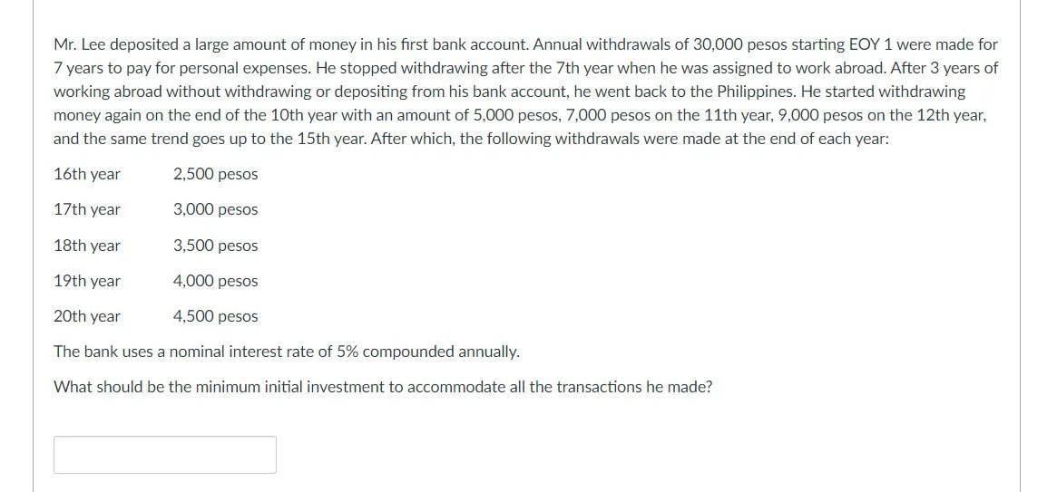 7. Please put full solution and USE 2 decimal places for