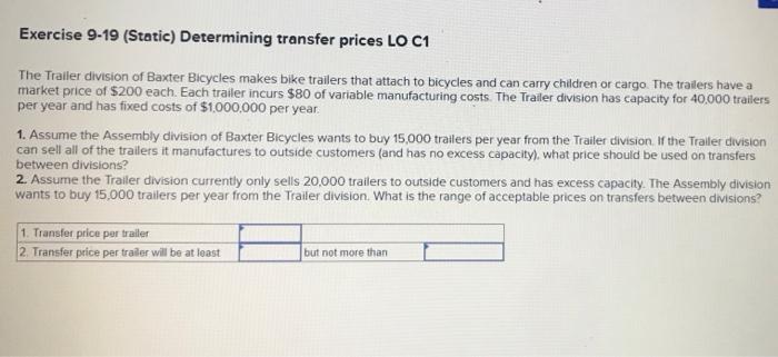 Electronics $ 40,000,000 $ 2,880,000 $ 16,000,000 Sporting goods 20,000,000 2,040,000 12,000,000