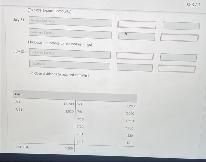 6.160 Common Stock 13,700 olvidends 630 Service Revenue 2010 Equipment 9.120 Accounts