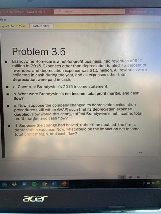  21 - Protected View - Saved to this PC Search boste