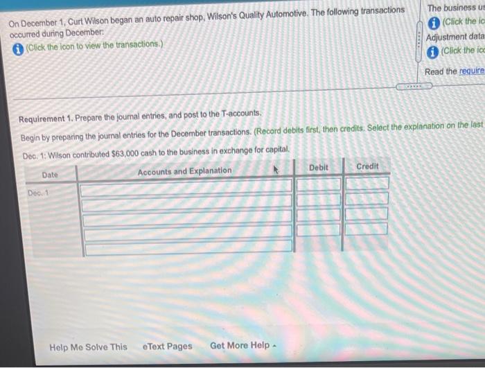 need this before 5pm today please On December 1, Curt Wilson began