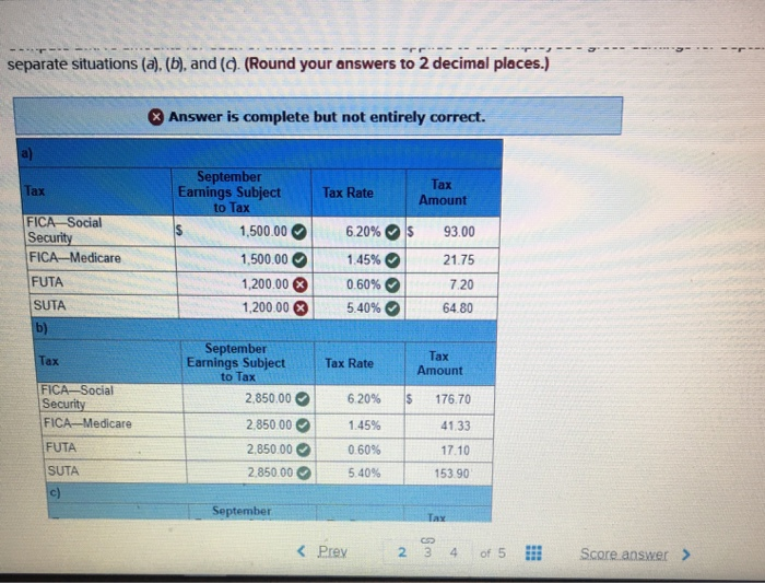 or incorrect for the work you have completed so far. It does