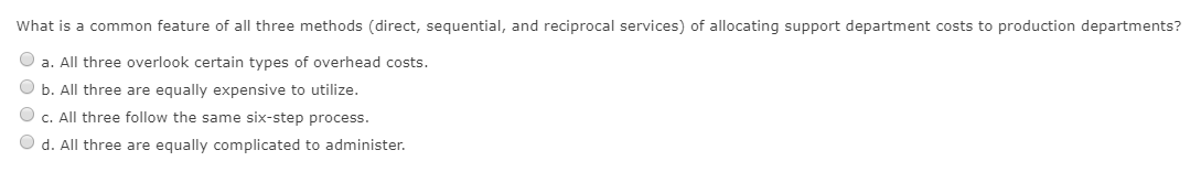 What is a common feature of all three methods (direct, sequential,