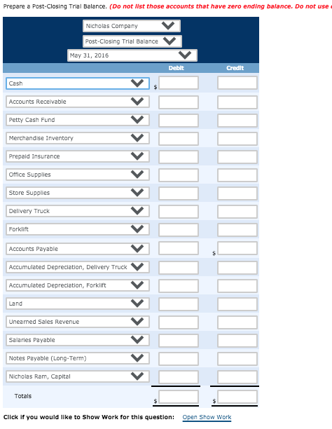 answers in the same format as the picture. ACC 111 Project 10