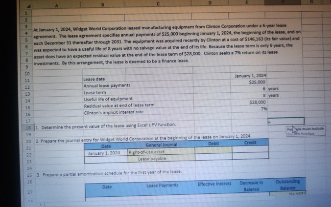  use excel formula to answer the question. present value formula will