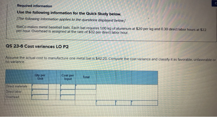 {The following information applies to the questions displayed below.) BatCo makes metal