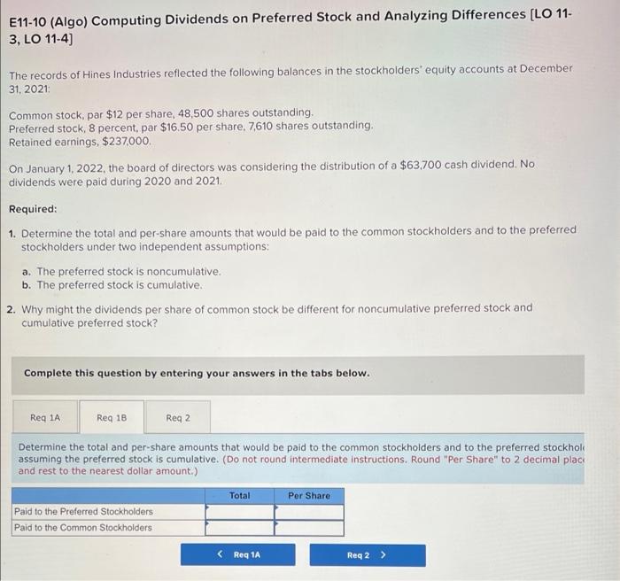 11- 3, LO 11-4) OK The records of Hines Industries reflected the