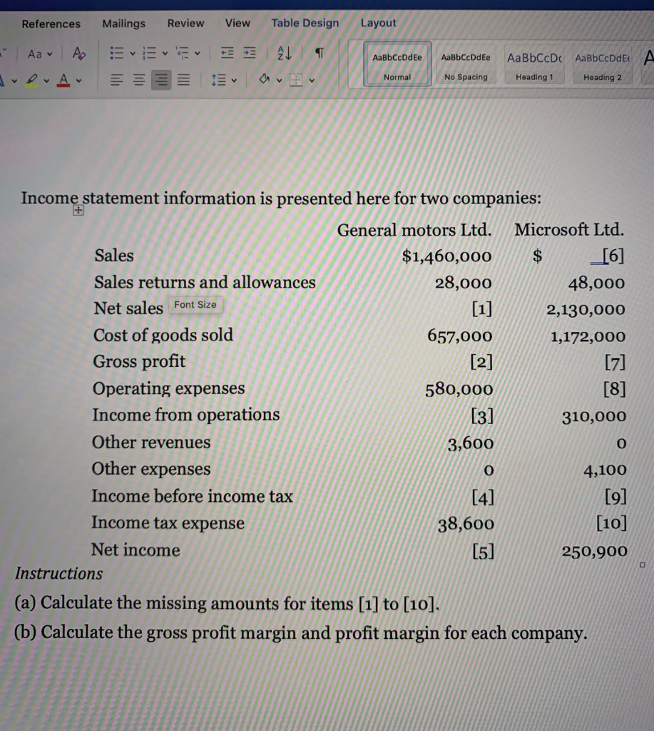 Mailings Review View Table Design Layout References Aa A APA A