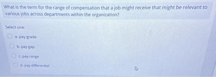 to gather information about a job role is called what? Select one:
