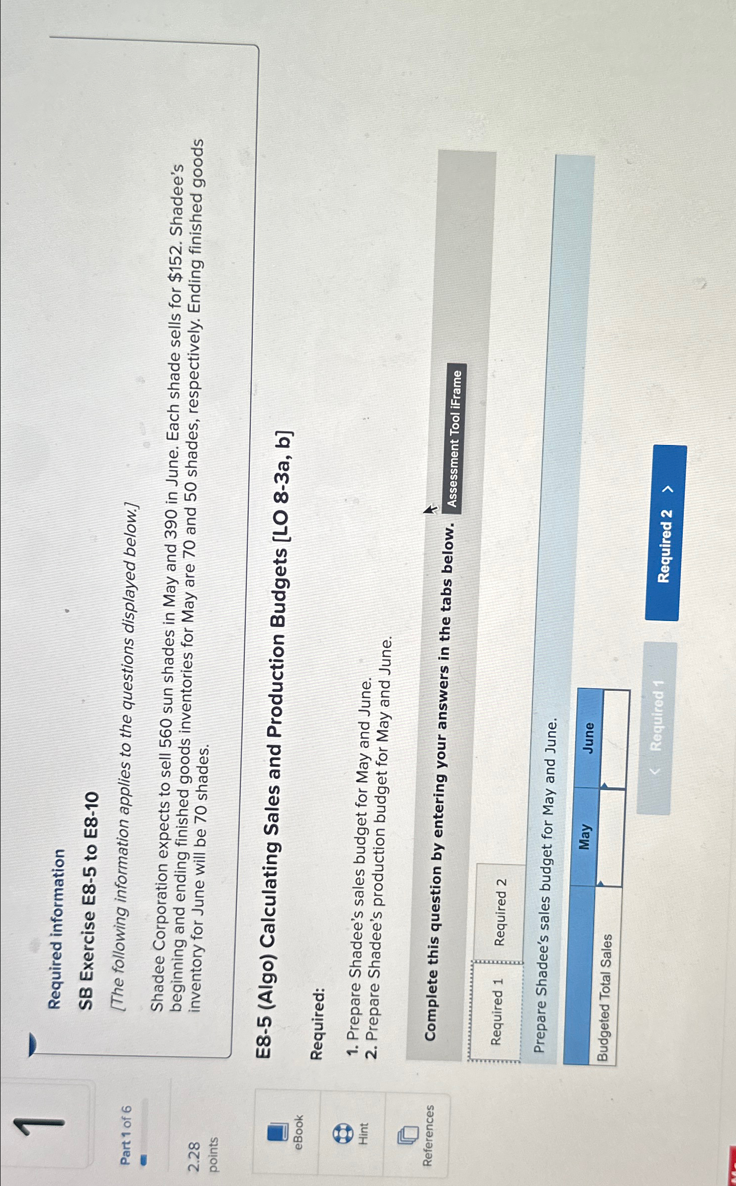  1- Required information SB Exercise E8-5 to E8-10 [The following information