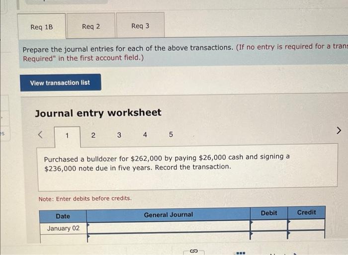 steel tracks on the bulldozer at a cost of $26,000, purchased on