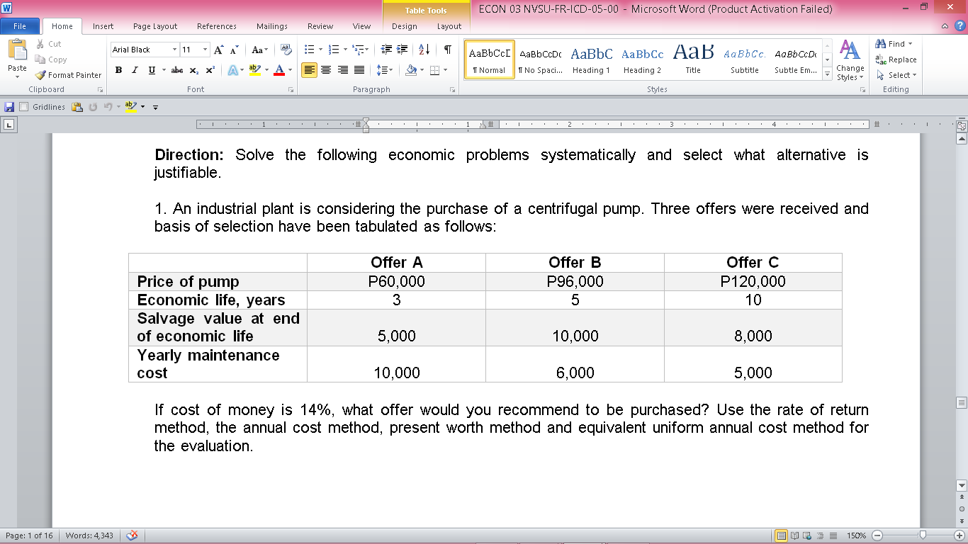 W Table Tools ECON 03 NVSU-FR-ICD-05-00 - Microsoft Word (Product Activation
