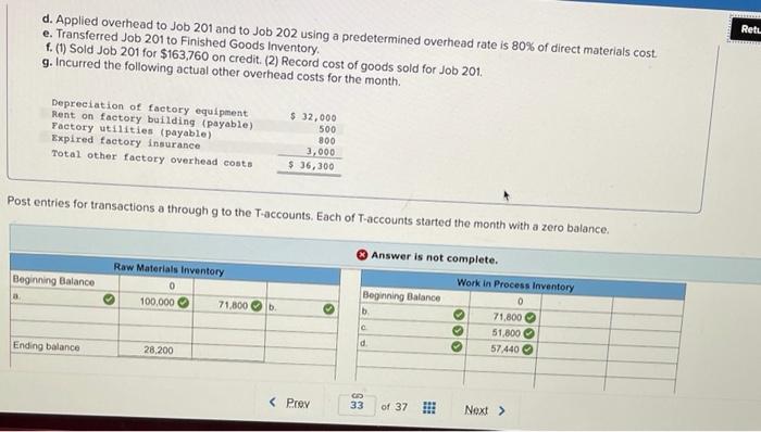 information [The following information applies to the questions displayed below.) Information on