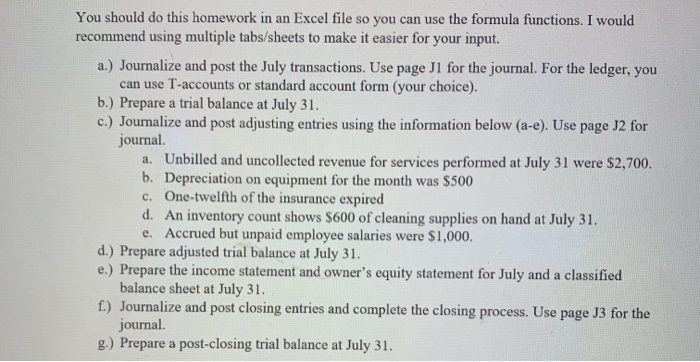  do it in Excel file .plz You should do this homework