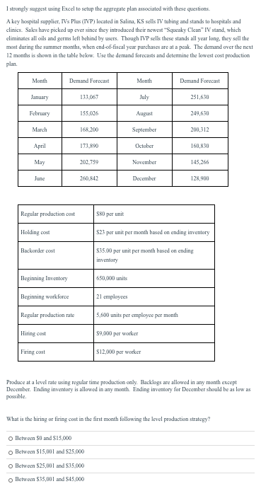 I strongly suggest using Excel to setup the aggregate plan associated