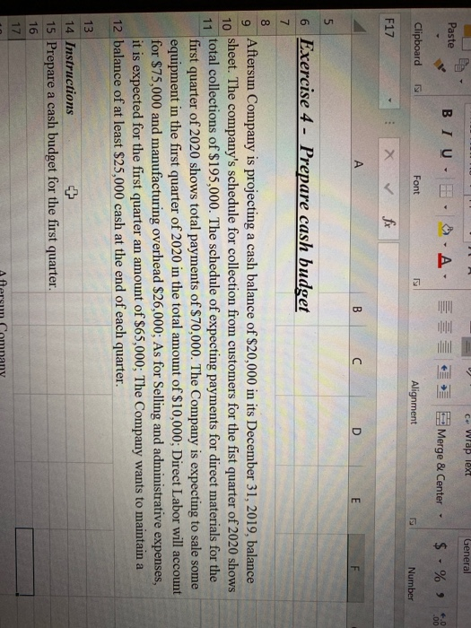  cw Wiap lext General 2 Paste BIU.L. A. Merge & Center