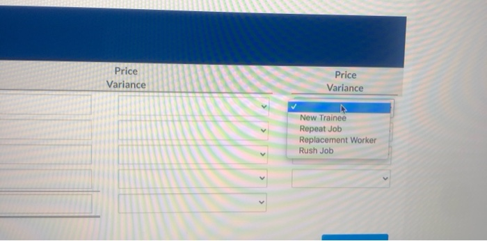 Hours Costs 205 $4,100 433 8,660 315 6,300 105 2.100 Total Variance