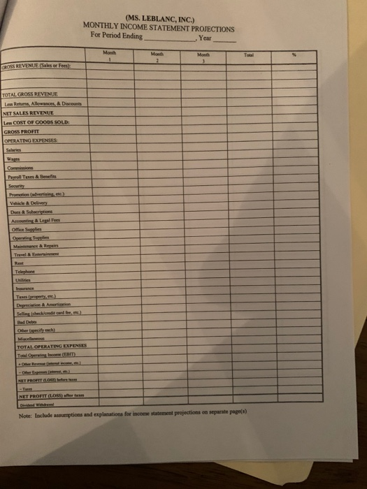 Rita LeBlanc is contemplating the start of her own business, which will