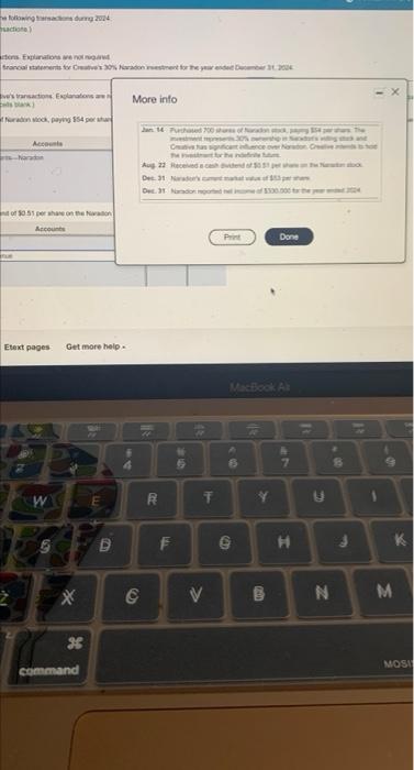 required Creative Investm (Click the loc Available-for-Sale Debt Investments Requirements Cash Journalize