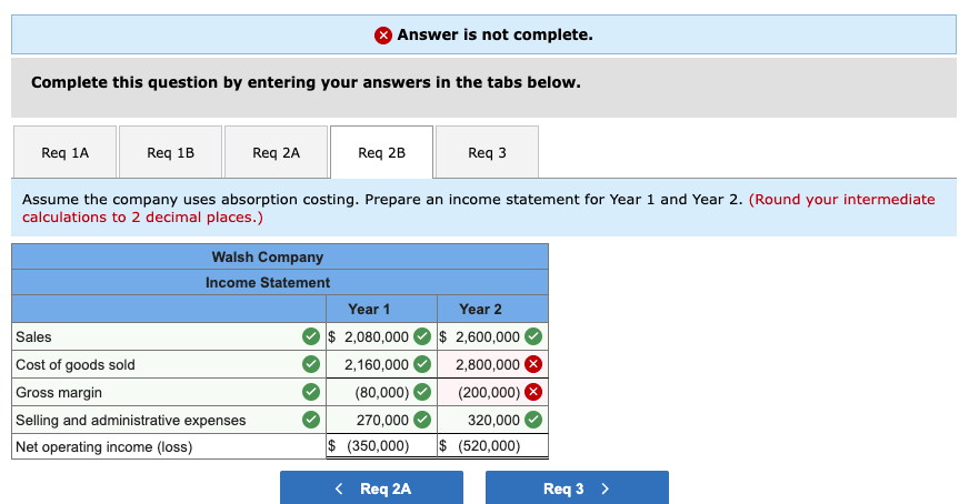 7 Statements (L06-1, L06-2, L06-3] Walsh Company manufactures and sells one product.