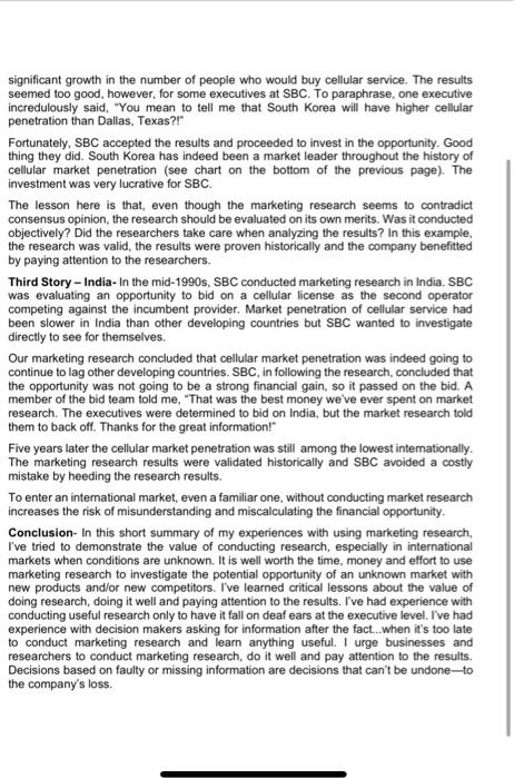 Using Marketing Research for International Business Development John Watters. School of Business