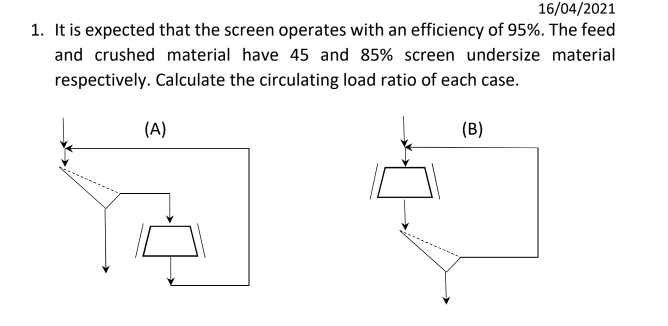  It is expected that the screen operates with an efficiency of
