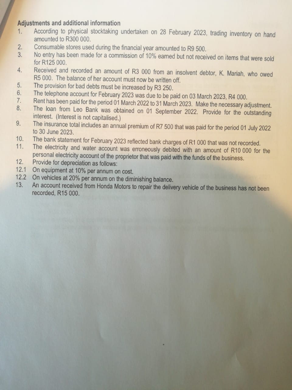 of Dundee Traders for the year ended 28 February 2023. INFORMATION The