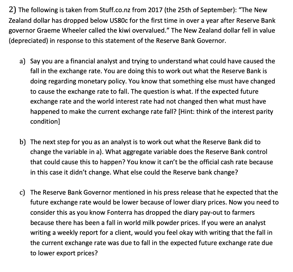 All information for the question is there. In b) where it