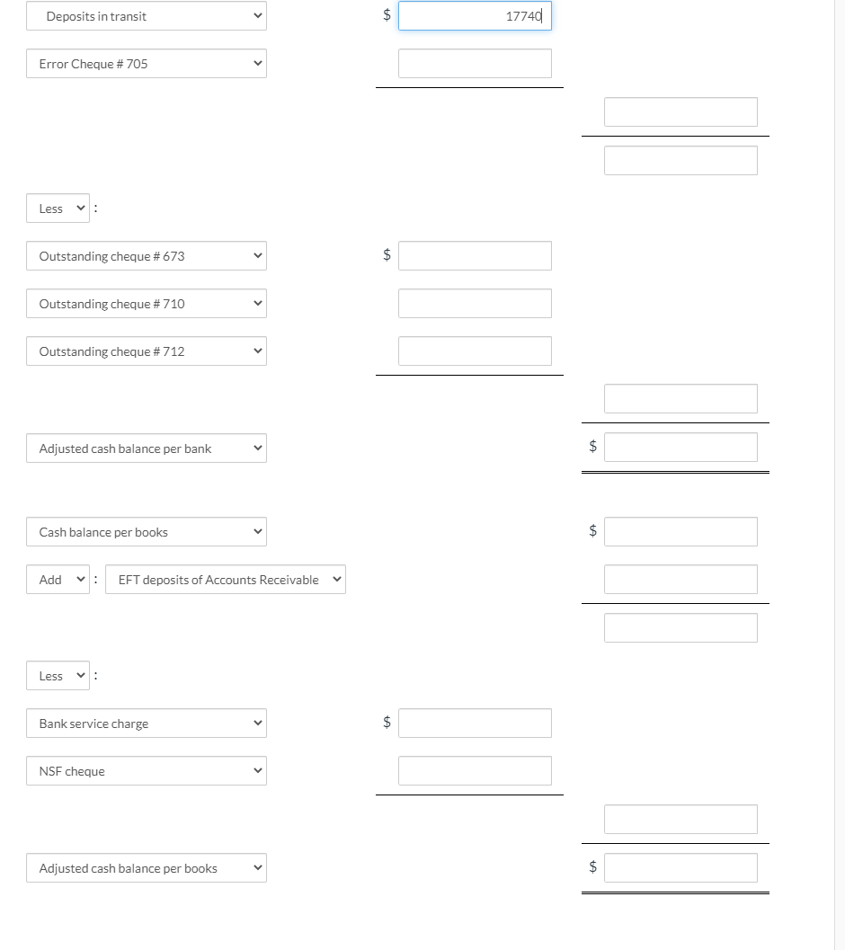 Company had a cash balance per its books of $27,530. The bank