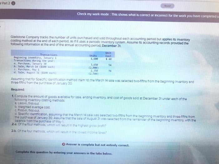 Hi, just need the ones I got wrong, could you please show