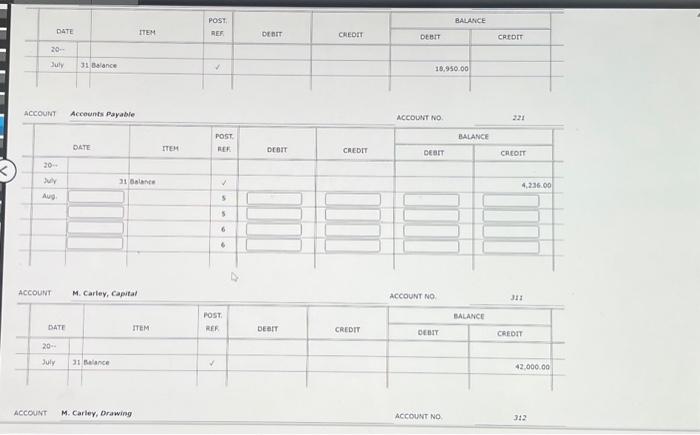 .00 & \\ \hline \end{tabular} Accoutd Accounts Payable mecoust no. 2z ACcouist