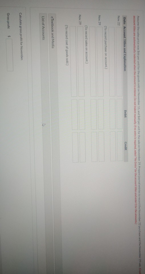 Crane Company for the month ended November 30, 2021 Unit Price $51