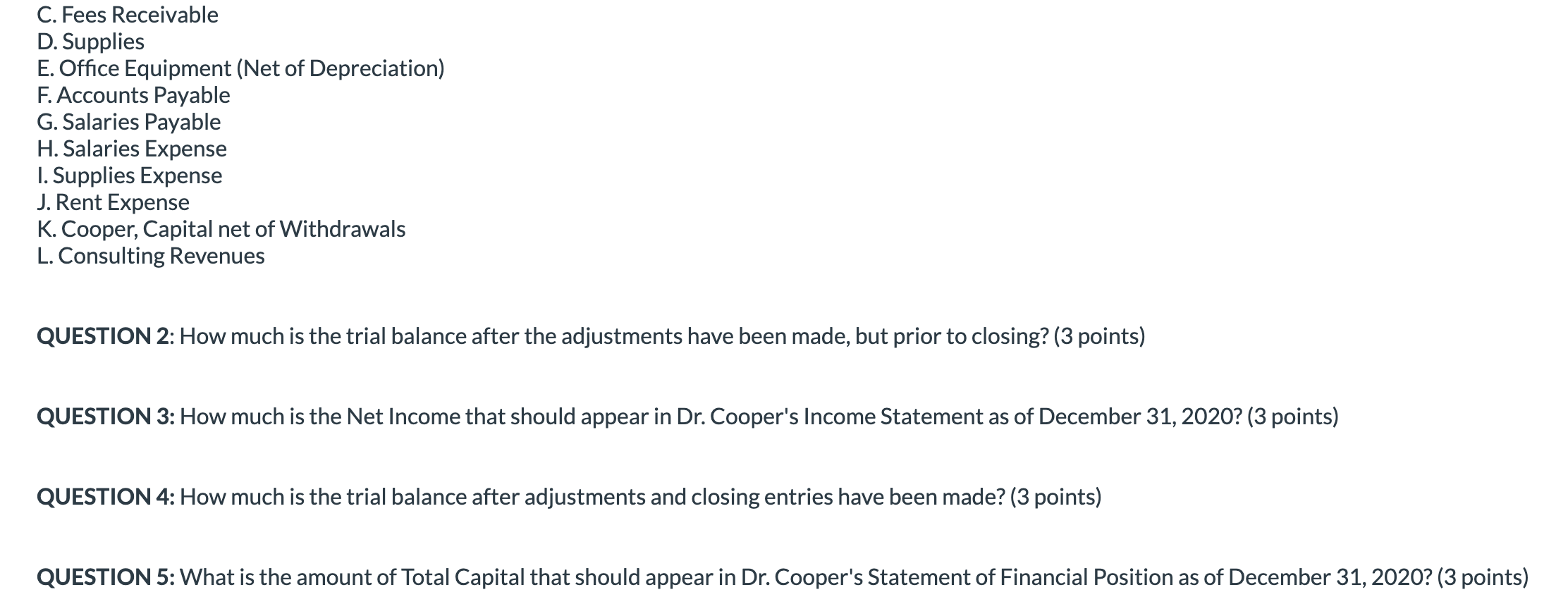 December 1, 2020. The transactions of the firm are as follows: Dec.