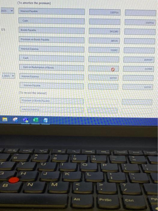 on the books of Whispering Corporation May 1, 2020 Bonds payable with