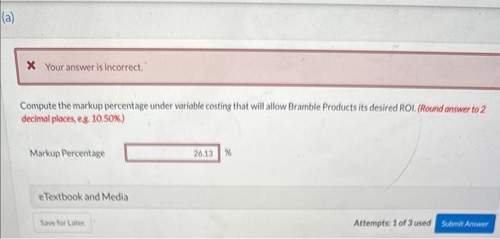 available for the month Show Attempt History Current Attempt in Progress Bramble