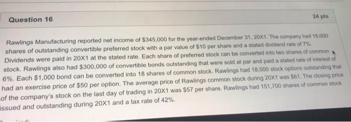  calulate basic diluted earnings per share. enter tthe amounts to be