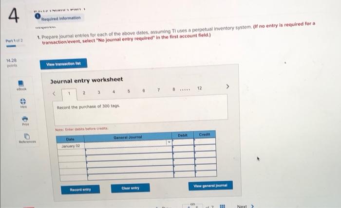 for Multiproduct Inventory Transactions (Chapters 6 and 7) (LO 6-3, LO 6-4,