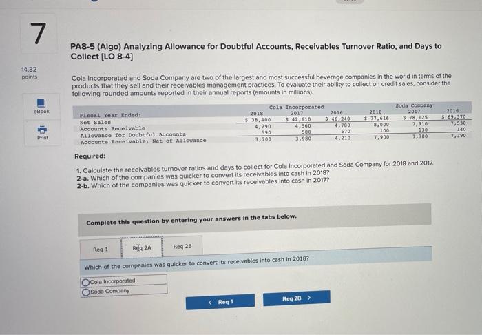 Analyzing Allowance for Doubtful Accounts, Receivables Turnover Ratio, and Days to Collect