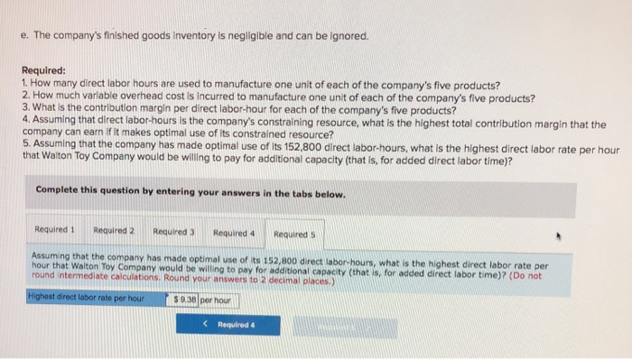 [LO12-5, LO12-6 The Walton Toy Company manufactures a line of colls and