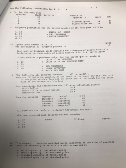 used direct labor fixed factory overhead variable seliing & administrative expense fixed